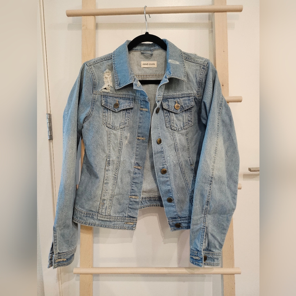 Cotton On Distressed Denim Jacket